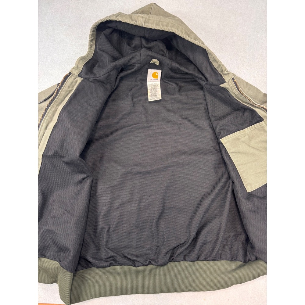 Vintage Carhartt Jacket Olive green Made In USA Size Large RN# 14806 Y2K - Picture 6 of 12